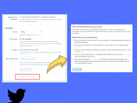 how to delete your twitter account permanently